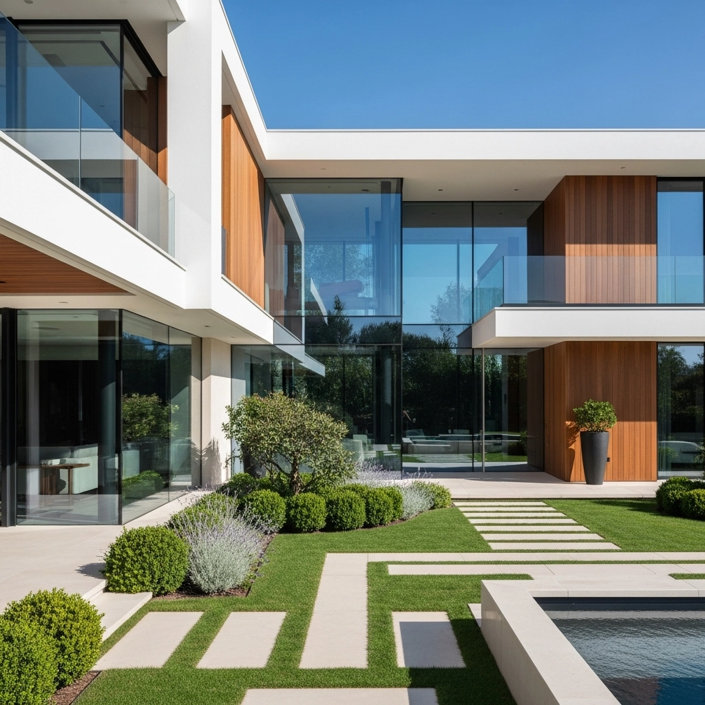 Modern villa mimari projesi