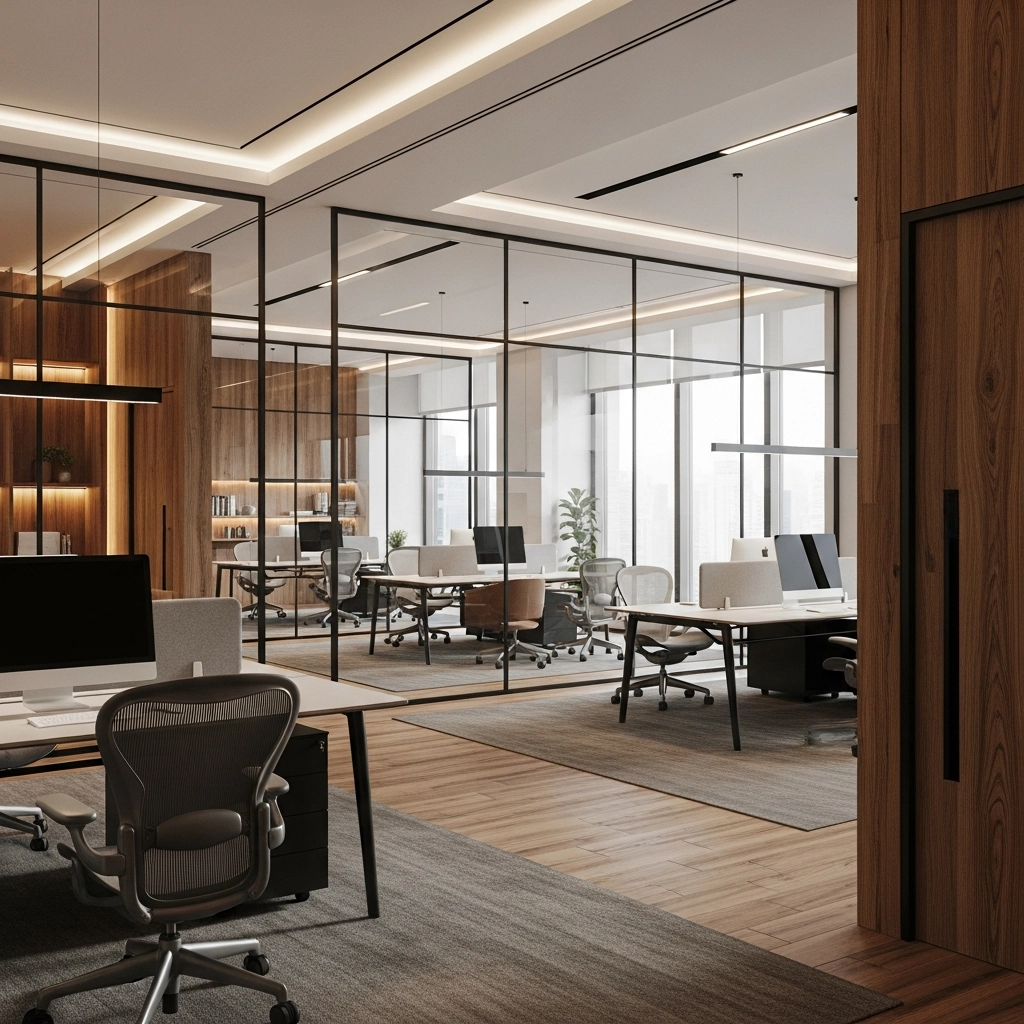 Modern ofis iç mimari tasarımı